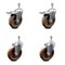 Service Caster 5 Inch High Temp Glass Filled Nylon 3/8 Inch Stem Caster Total Lock Brakes, 2PK SCC-TSTTL20S514-GFNSHT-381615-2-S-2 - alternate 1